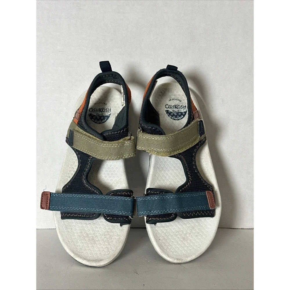 OshKosh B'gosh Toddler Boy's Size 1M Double Adjust Sandals Multicolor